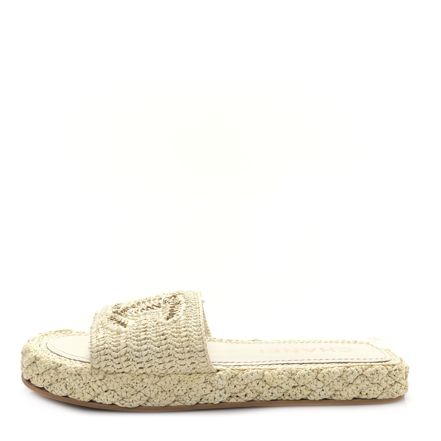 Braided Cord CC Mules 39 Light Beige