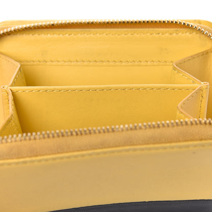 Celine Lambskin Compact Wallet Sun Yellow Black 18 of 18