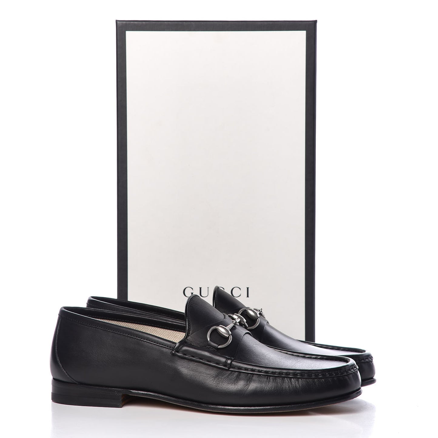 Calfskin Mens 1953 Horsebit Loafers 10 Black
