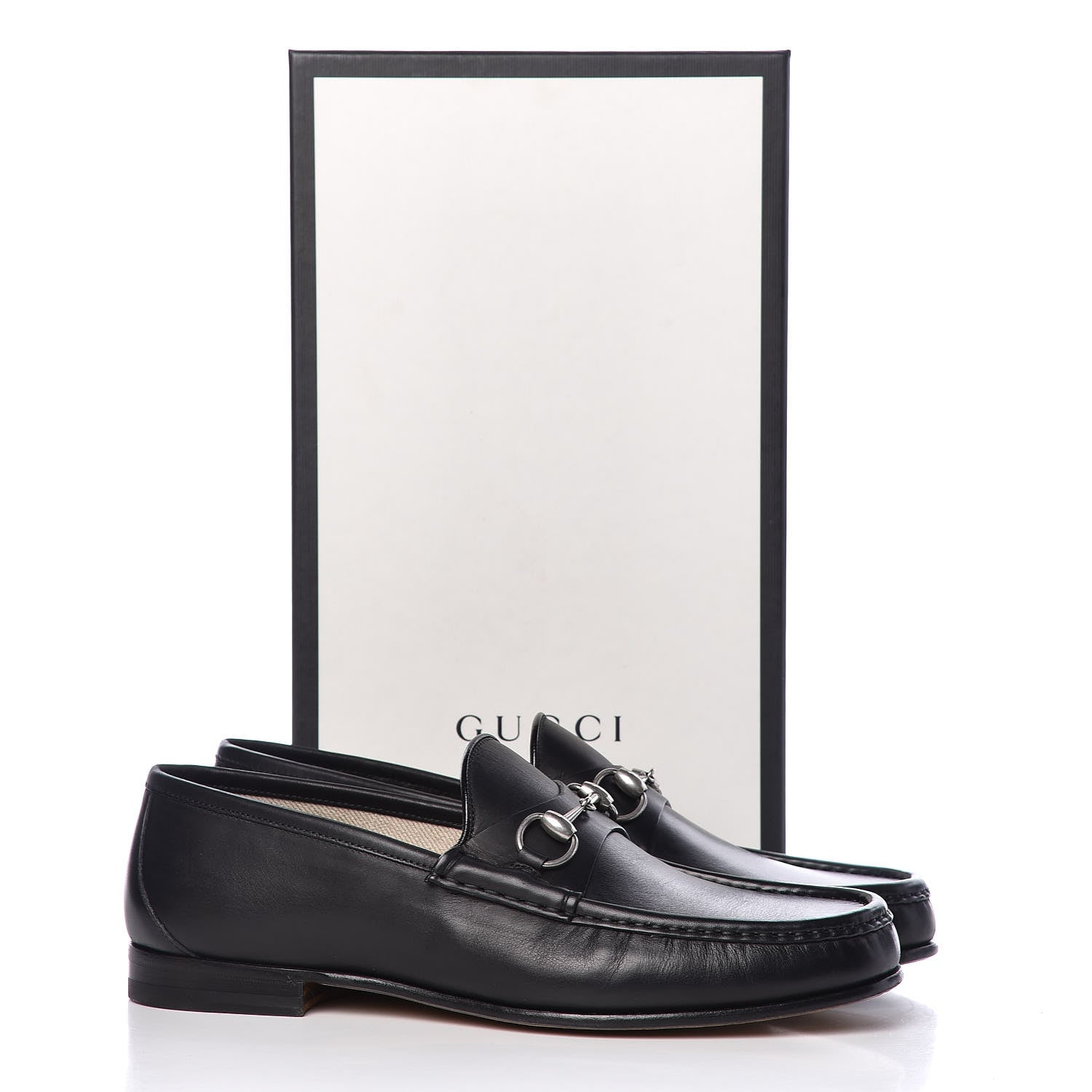 Gucci Calfskin Mens 1953 Horsebit Loafers 10 Black 10 of 10