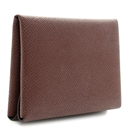 Hermes Epsom Calvi Duo Card Case Terre 3 of 8