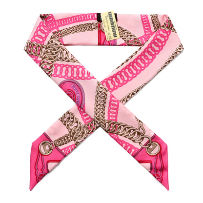 Hermes Silk Maillons Twilly Rose Pale 1 of 3