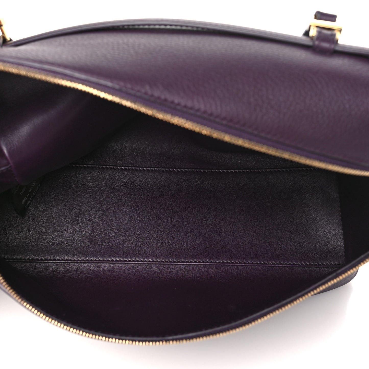 Grained Calfskin L19 Extra Pocket Pouch Plum