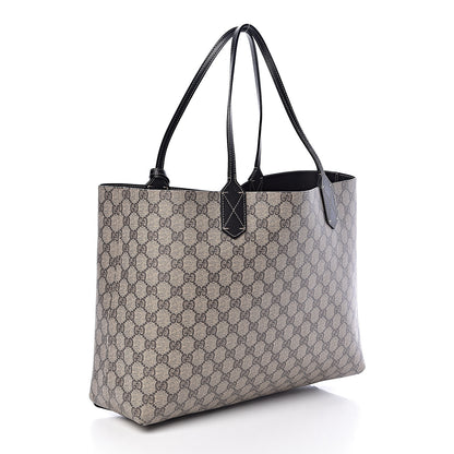 Gucci Calfskin GG Supreme Monogram Medium Reversible Tote Black 5 of 13
