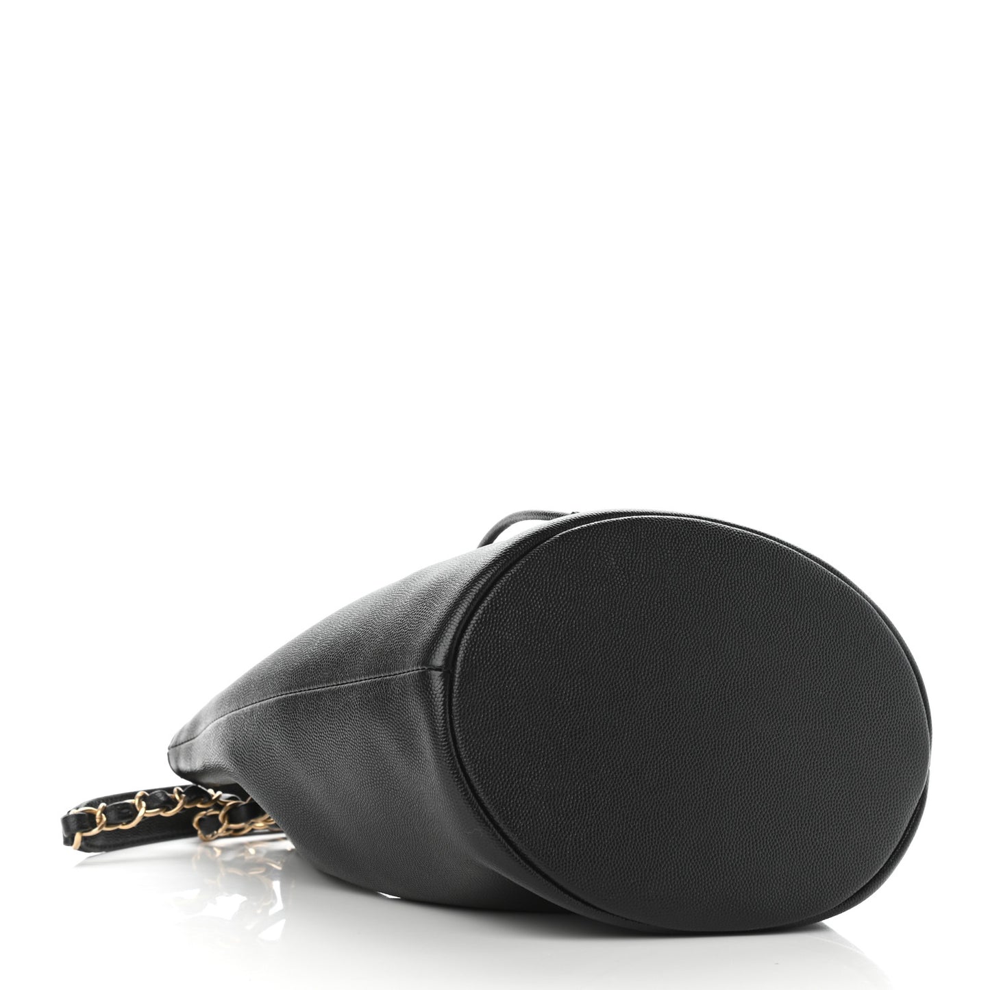 Caviar Deauville Drawstring Bucket Bag Black