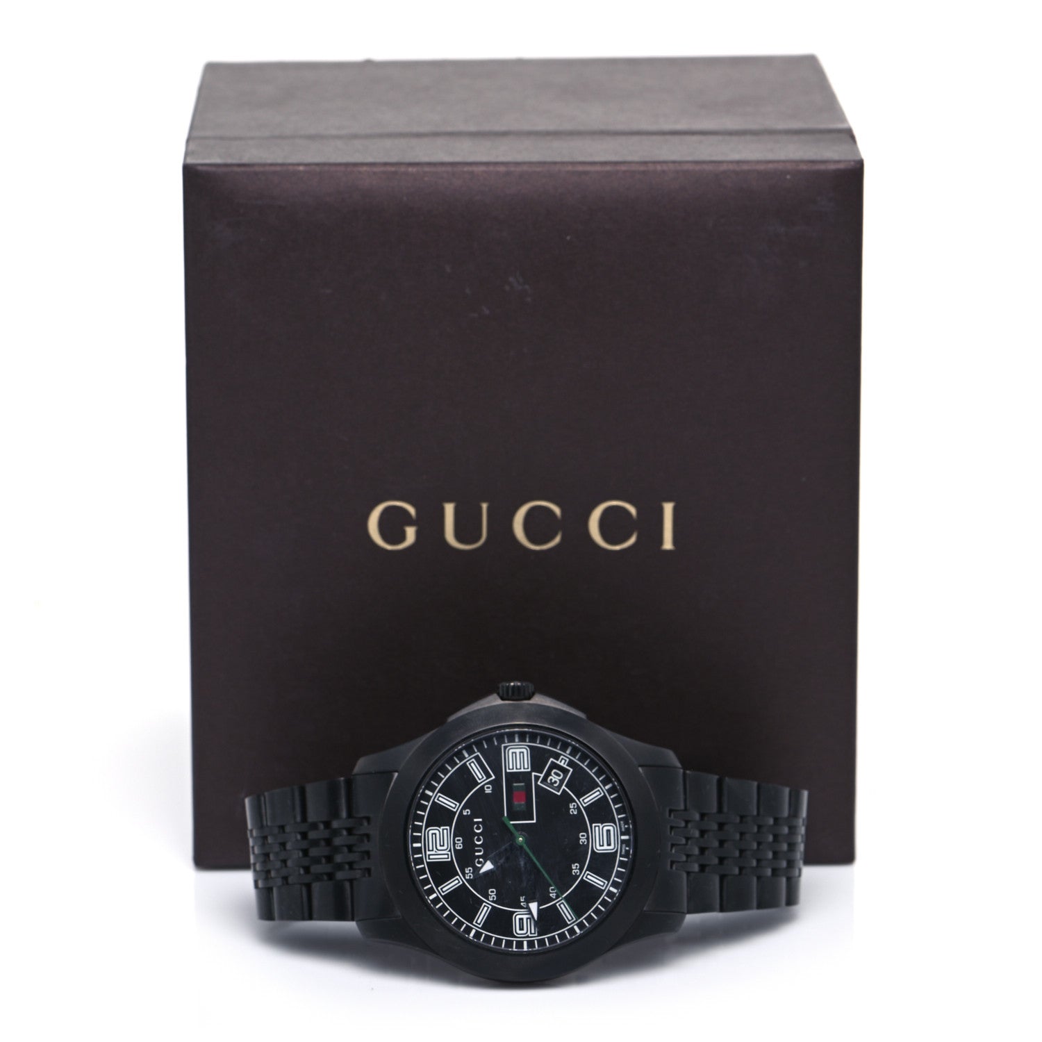 Gucci PVD Stainless Steel 44mm G-Timeless Quartz Watch Black 5 of 5