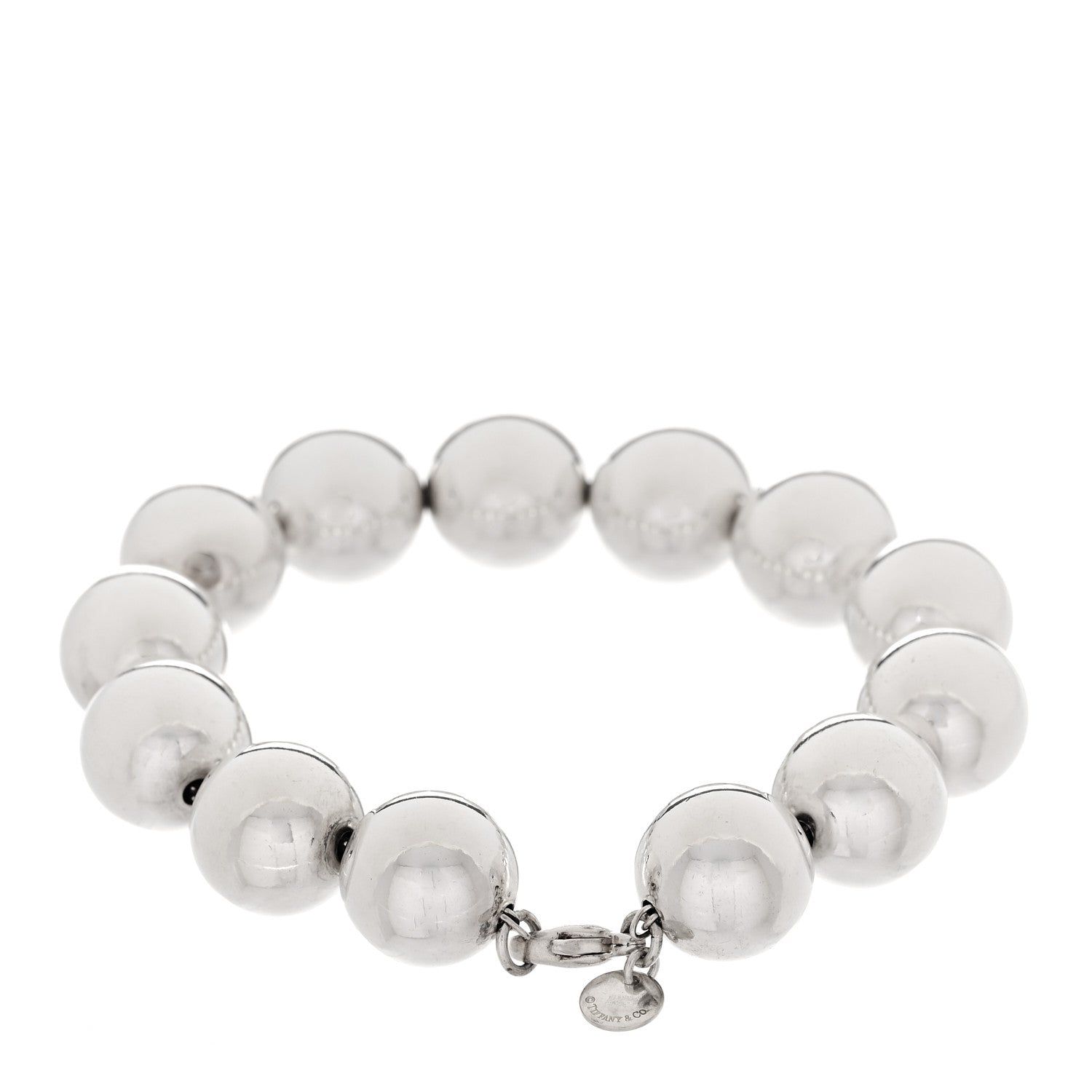 Tiffany Sterling Silver 14mm HardWear Ball Bracelet 2 of 4