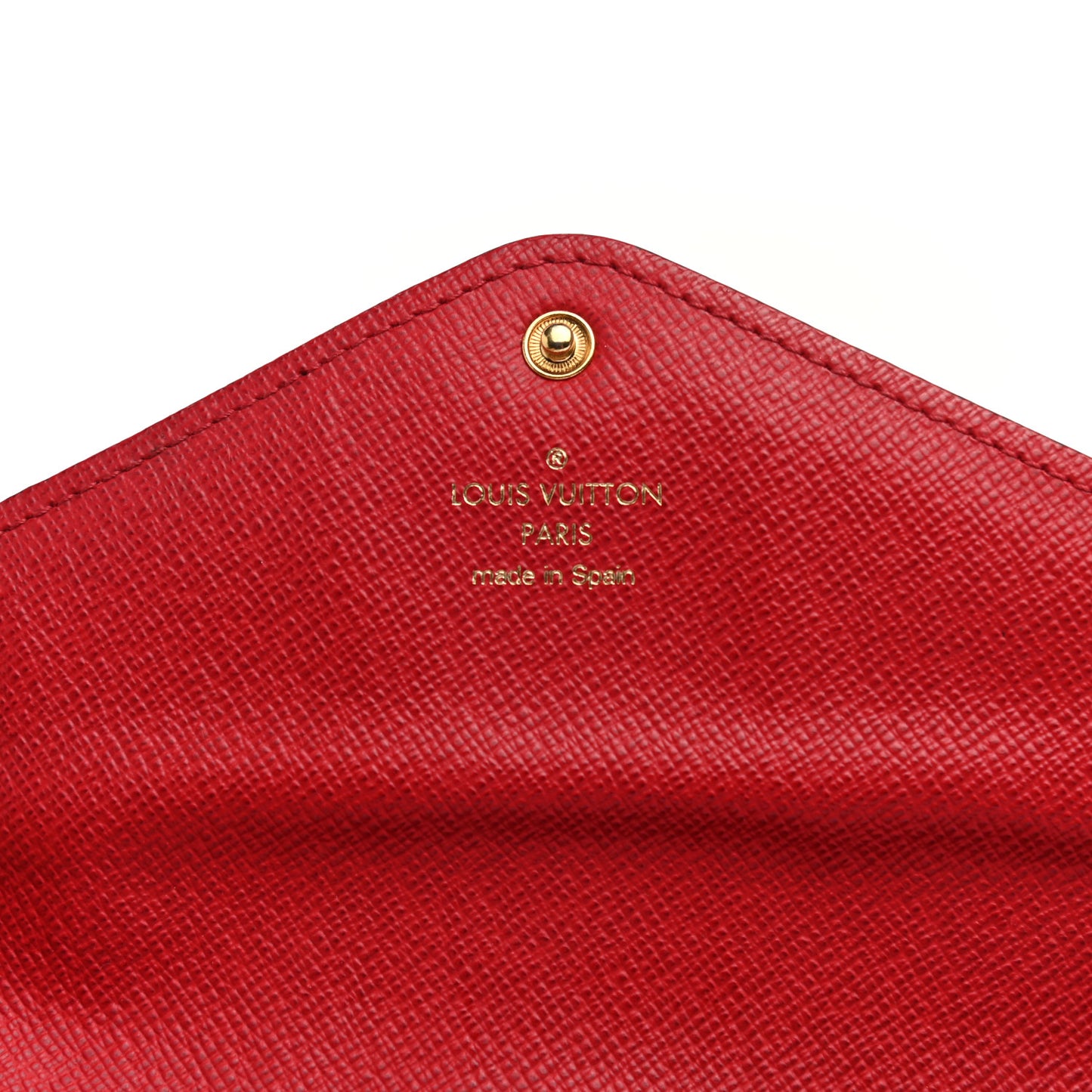 Damier Ebene Josephine Wallet Red