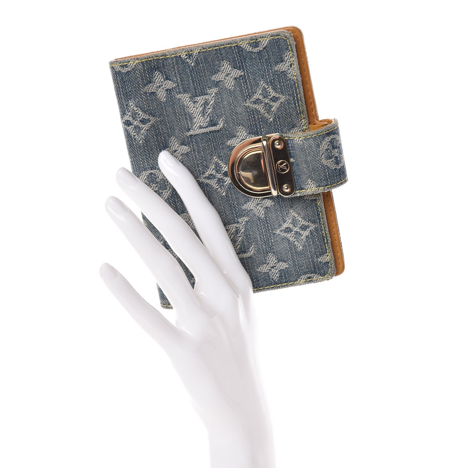 Louis Vuitton Monogram Denim Agenda PM Blue 2 of 14