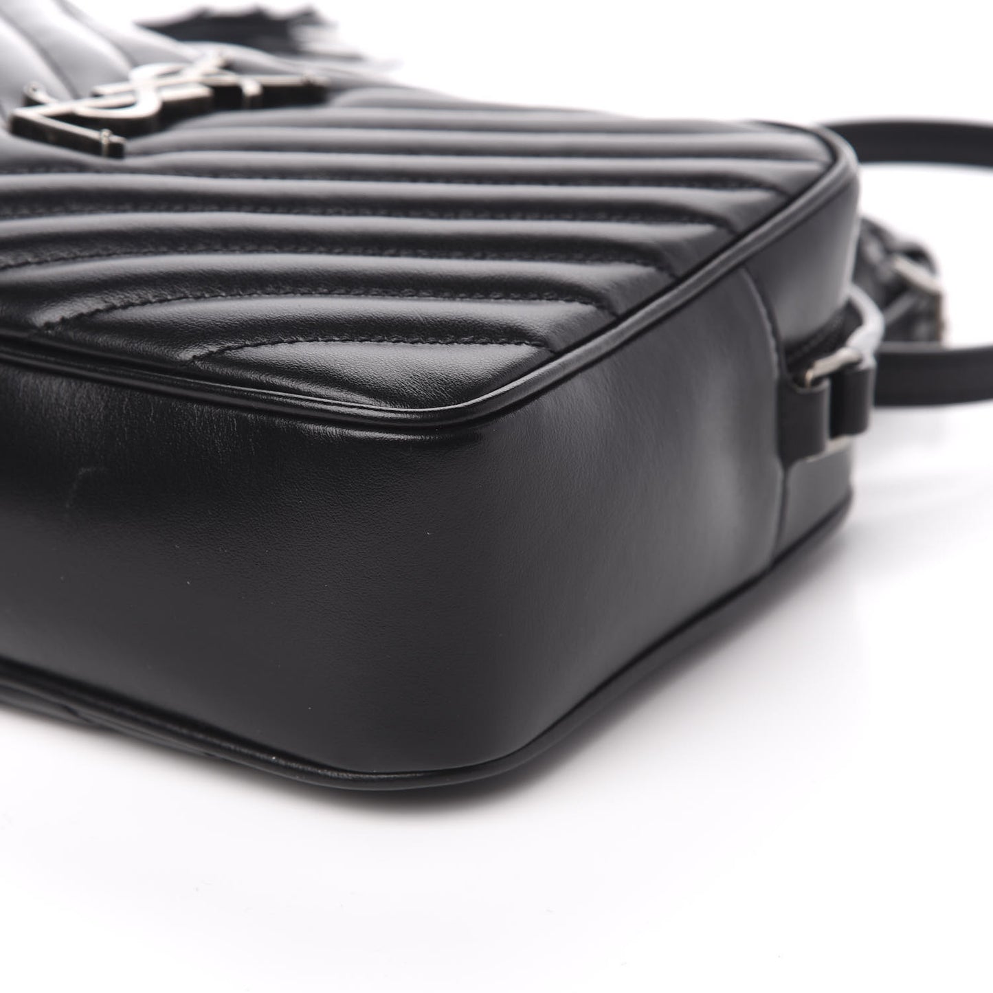 Calfskin Matelasse Monogram Lou Camera Bag Black
