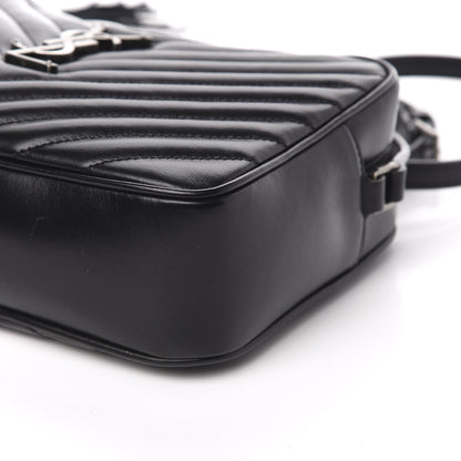 Saint Laurent Calfskin Matelasse Monogram Lou Camera Bag Black 8 of 9