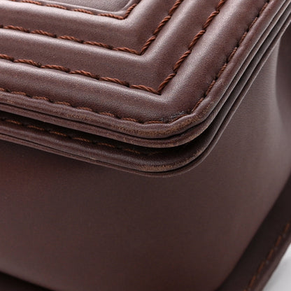 Chanel Calfskin Stitched Medium Boy Flap Brown 11 of 12