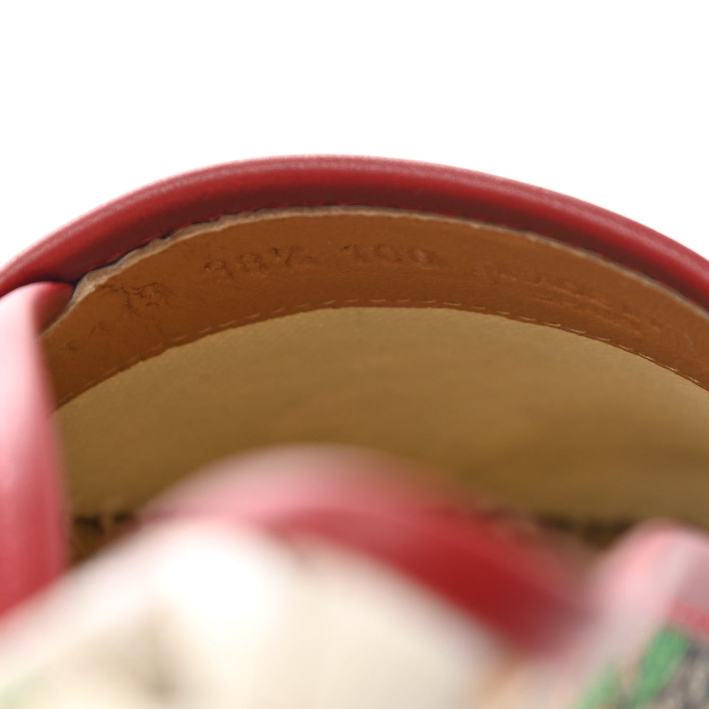 GG Supreme Monogram Tian Womens Espadrilles 38.5 Beige Multicolor Red
