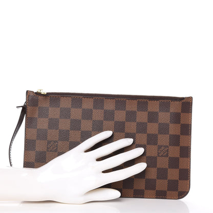 Louis Vuitton Damier Ebene Neverfull MM GM Pochette 2 of 8