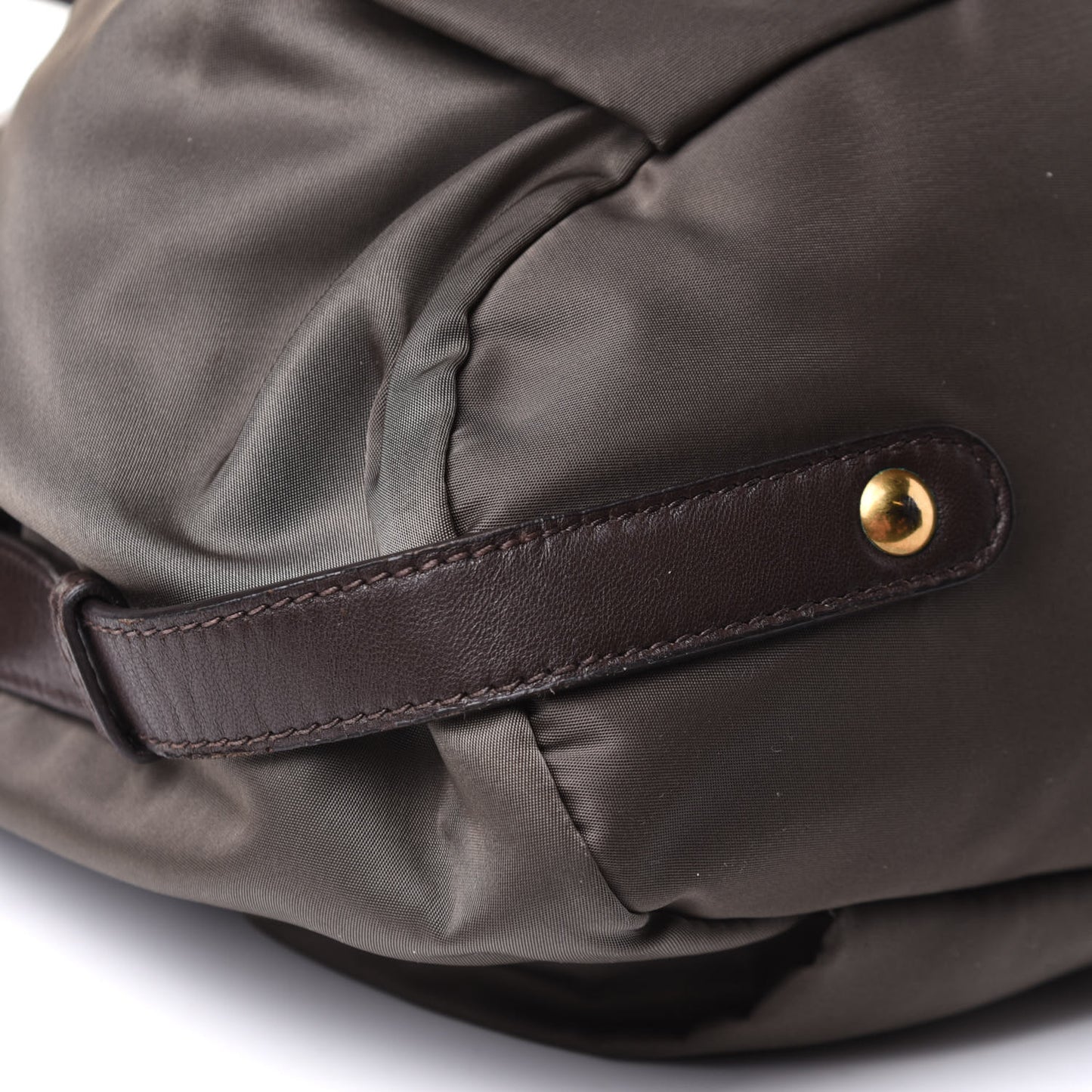 Tessuto Nylon Jacquard Logo Tote Fumo