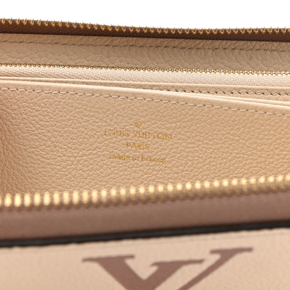 Louis Vuitton Empreinte Monogram Giant Zippy Wallet Creme Bois De Rose 6 of 6
