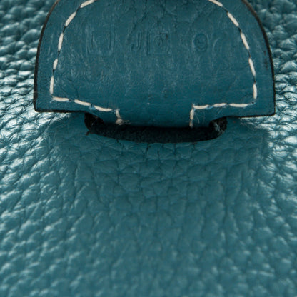 Hermes Taurillon Clemence Evelyne III PM Blue Jean 7 of 7