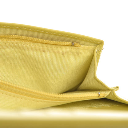 Chanel Caviar Timeless CC Yen Wallet Yellow 17 of 19