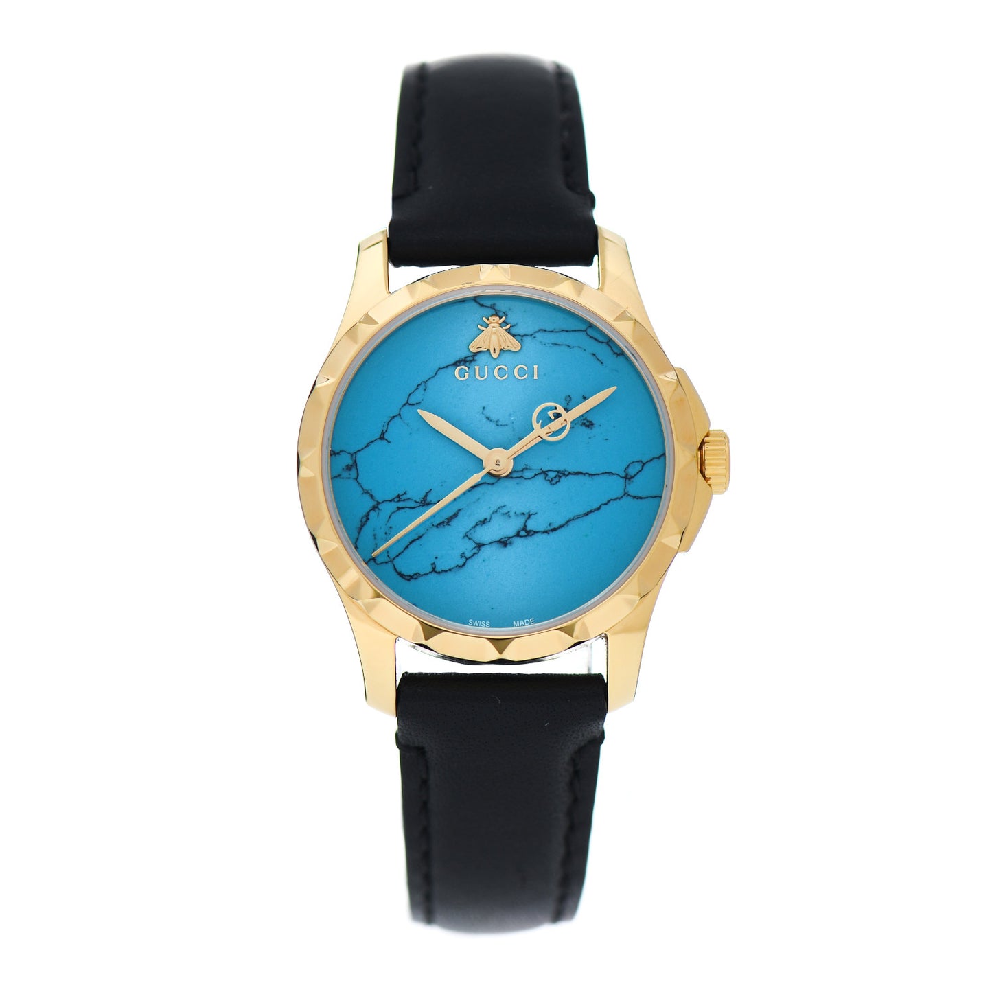 Stainless Steel Calfskin 27mm G-Timeless Quartz Watch Turquoise