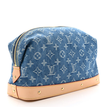 Louis Vuitton Monogram Denim Pochette Cosmetique GM Denim Blue 3 of 6