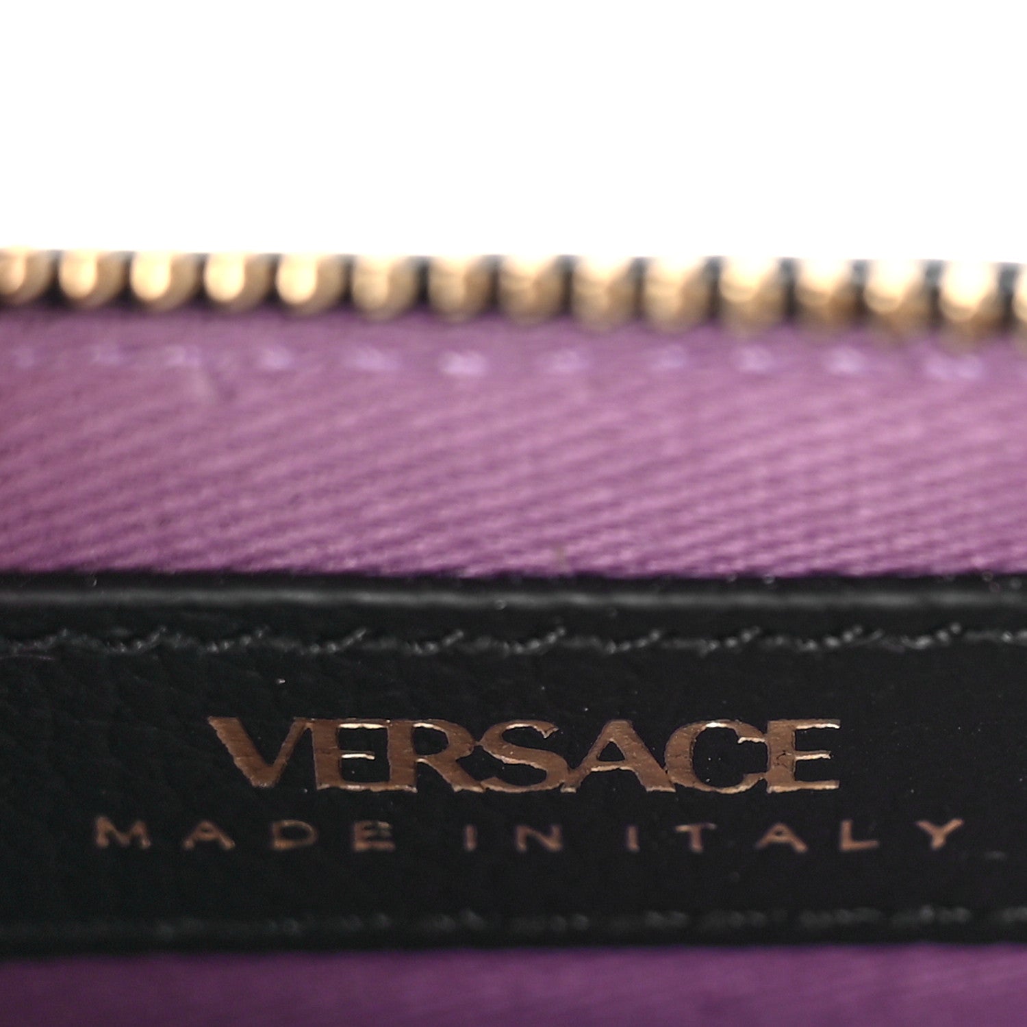 Versace Grained Calfskin La Medusa Zip Card Case Black 6 of 9