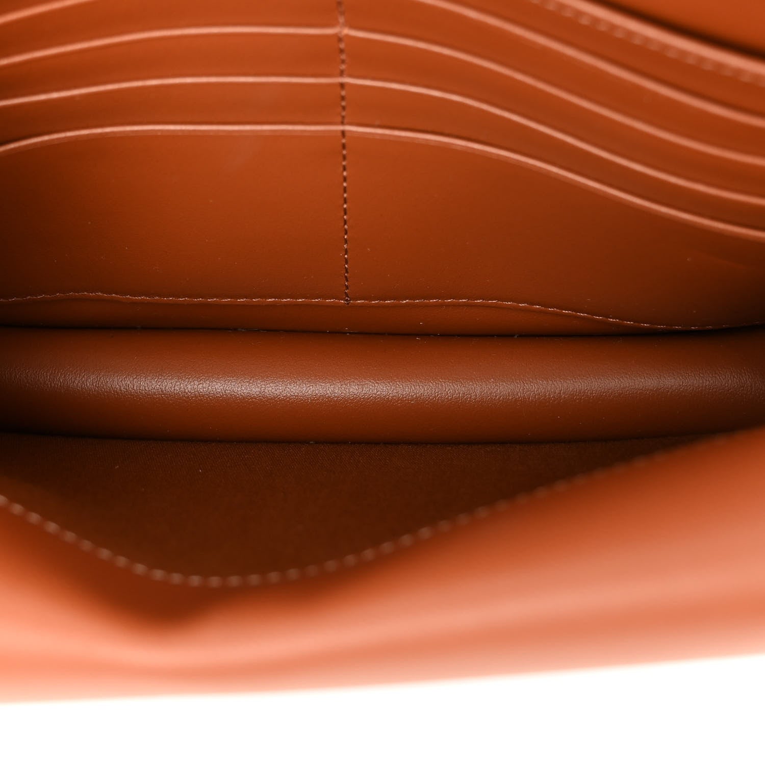 Celine Triomphe Canvas Lambskin Wallet On Strap Tan 5 of 13