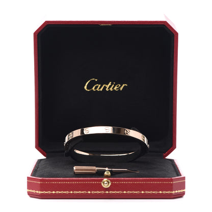 Cartier 18K Pink Gold LOVE Bracelet 19 7 of 7