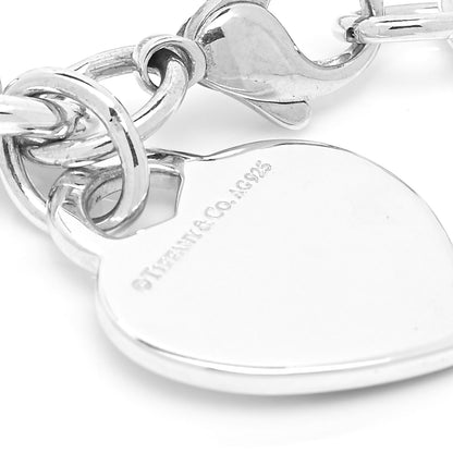 Tiffany Sterling Silver Enamel Return to Tiffany Color Splash Heart Tag Bracelet Pink 4 of 5