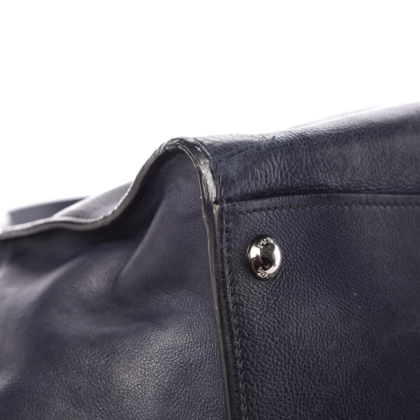 Glace Calfskin Twin Pocket Tote Baltico