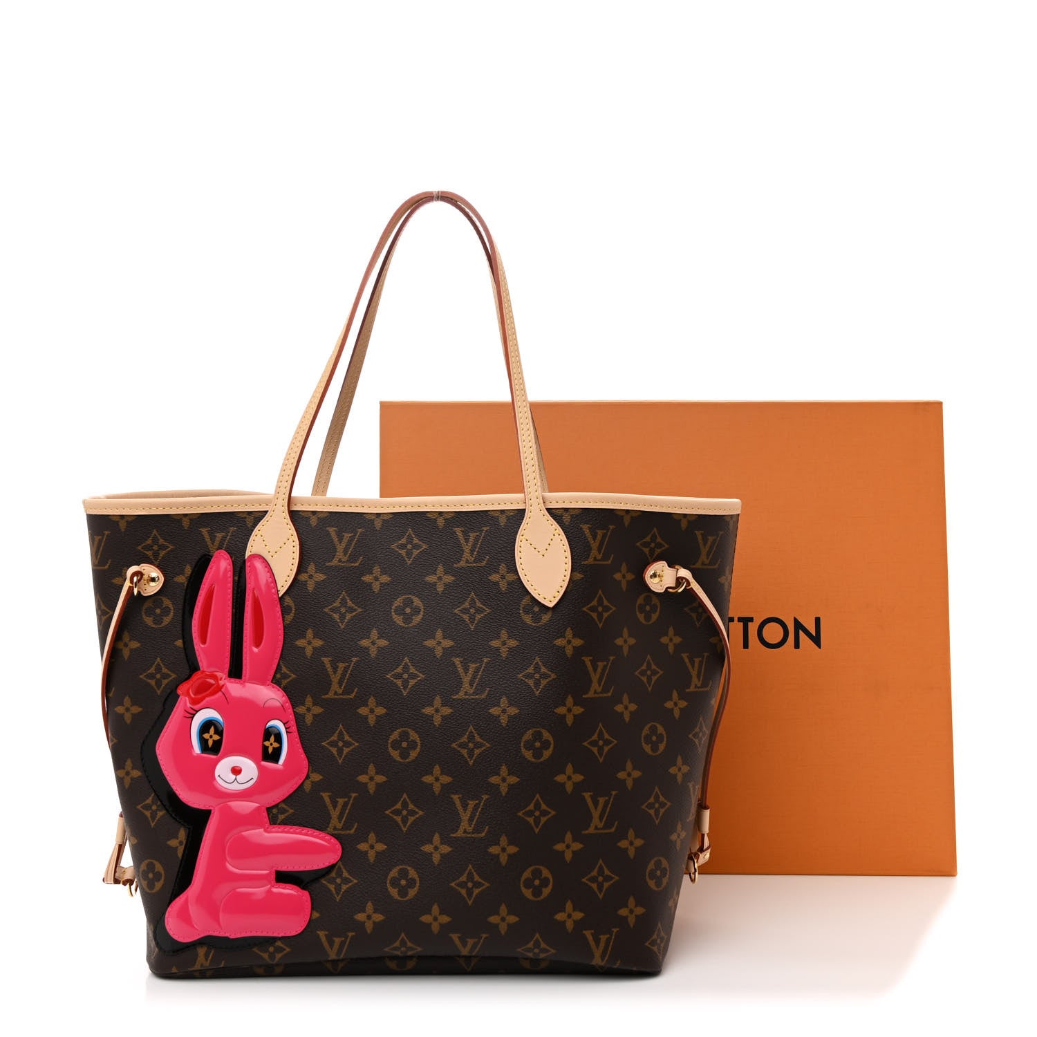 Louis Vuitton X Sun Yitian Monogram Rabbit Neverfull MM 1650363