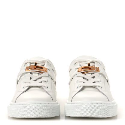 Hermes Calfskin Day Sneakers 37 White 3 of 13