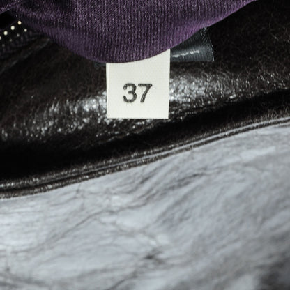 Miu Miu Vitello Lux Cinched Hobo Graphite 8 of 9