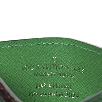 Louis Vuitton Damier Pop Porte Cartes Simple Card Holder Green 6 of 6