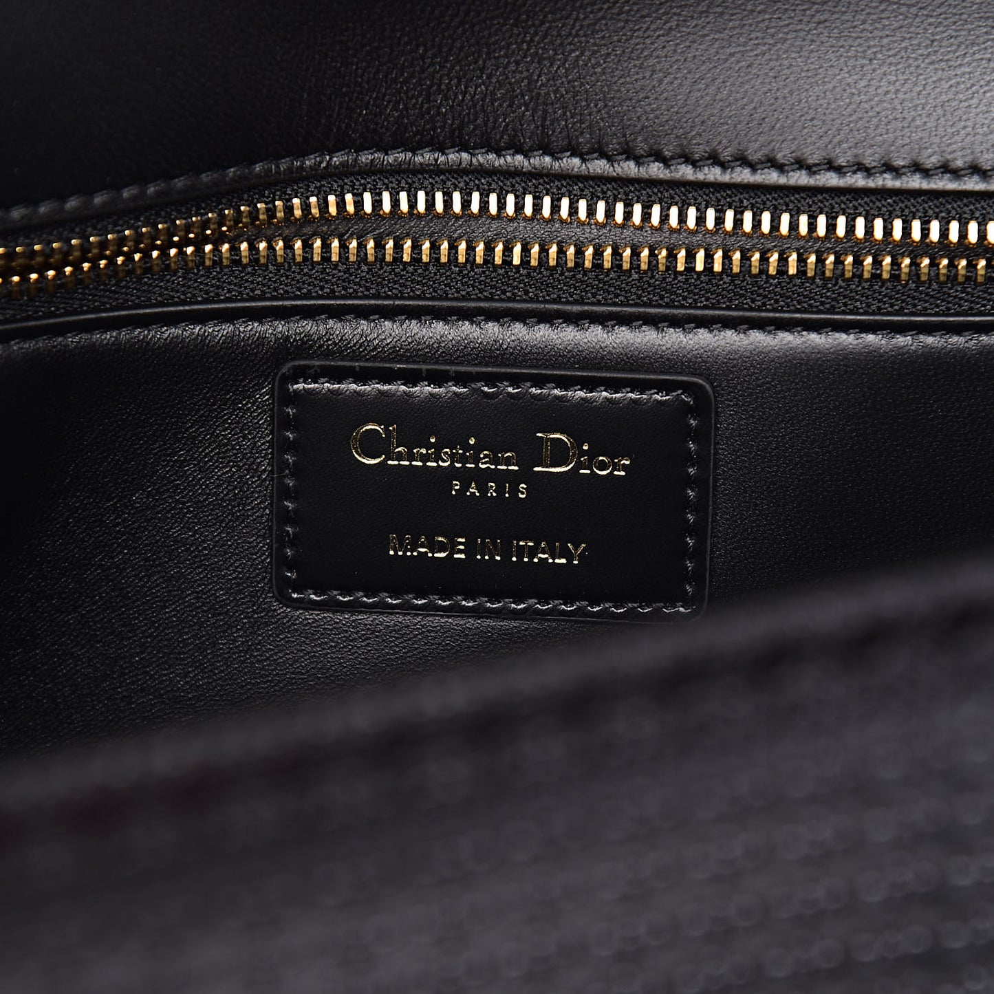 Patent Micro-Cannage 30 Montaigne Chain Flap Bag Black