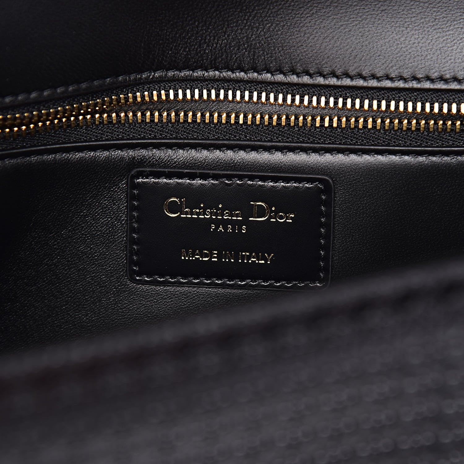 Christian Dior Patent Micro-Cannage 30 Montaigne Chain Flap Bag Black 6 of 12