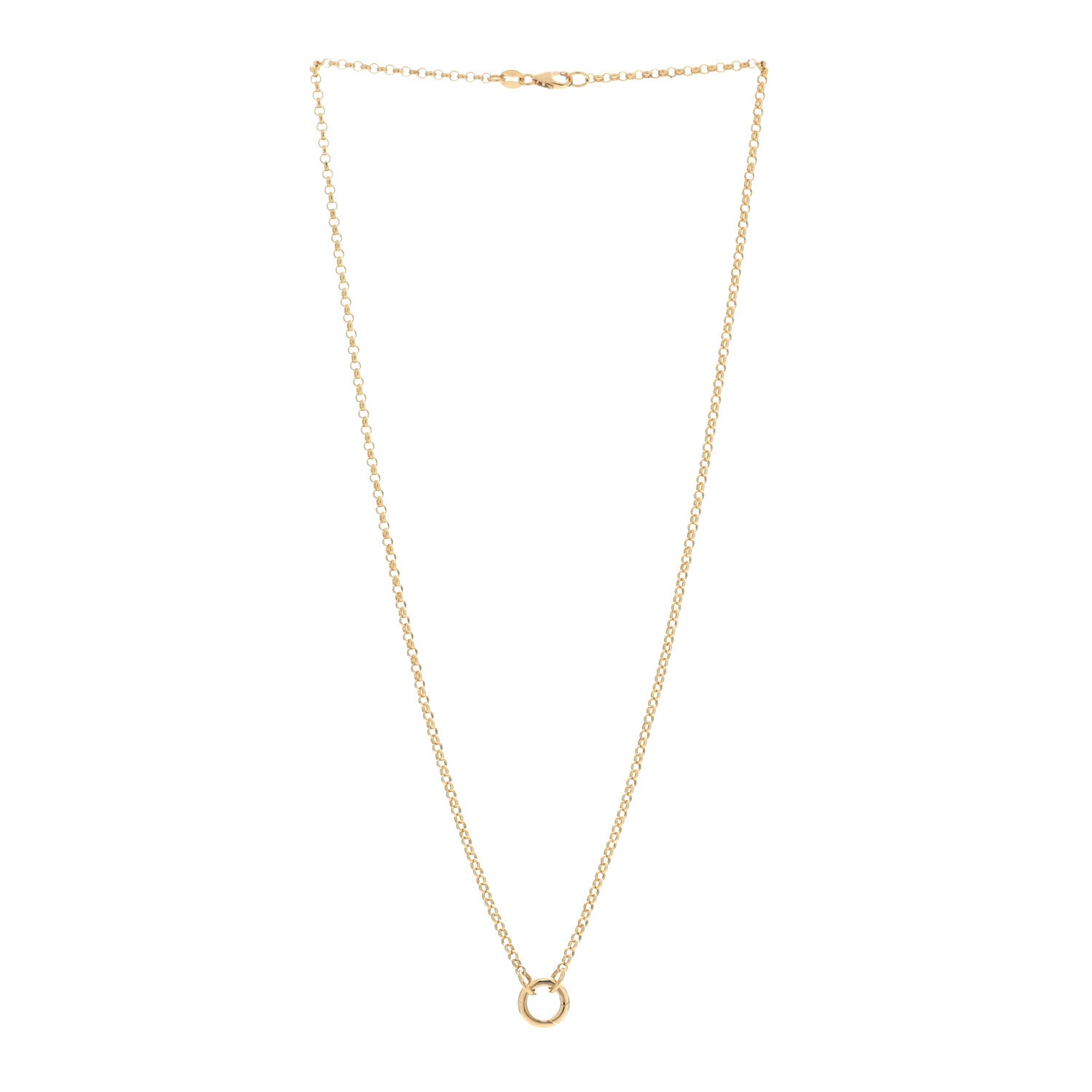 Foundrae 18K Yellow Gold Small Belcher Chain Mini Chubby Annex Link Necklace 3 of 6