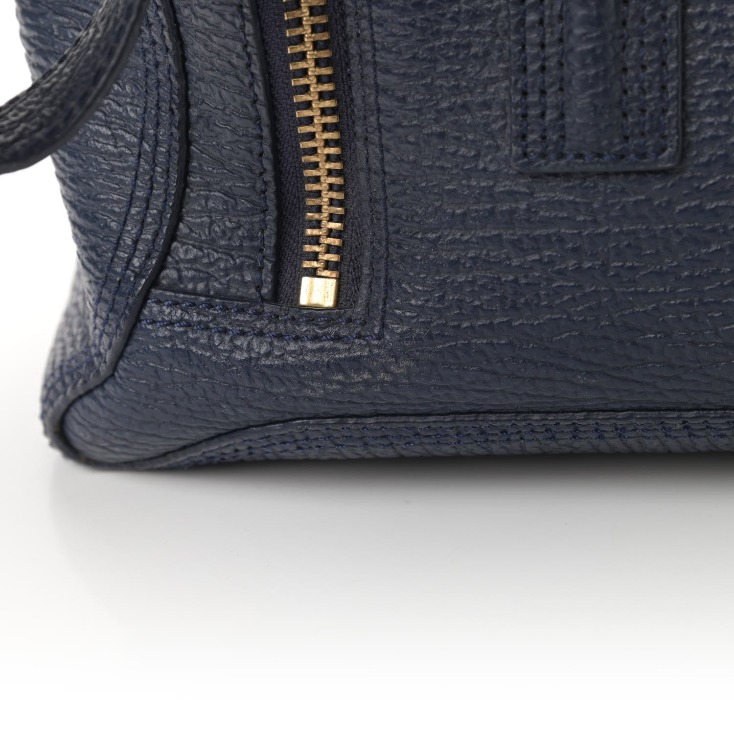 3.1 Phillip Lim Textured Calfskin Large Pashli Satchel Ink 16 of 17
