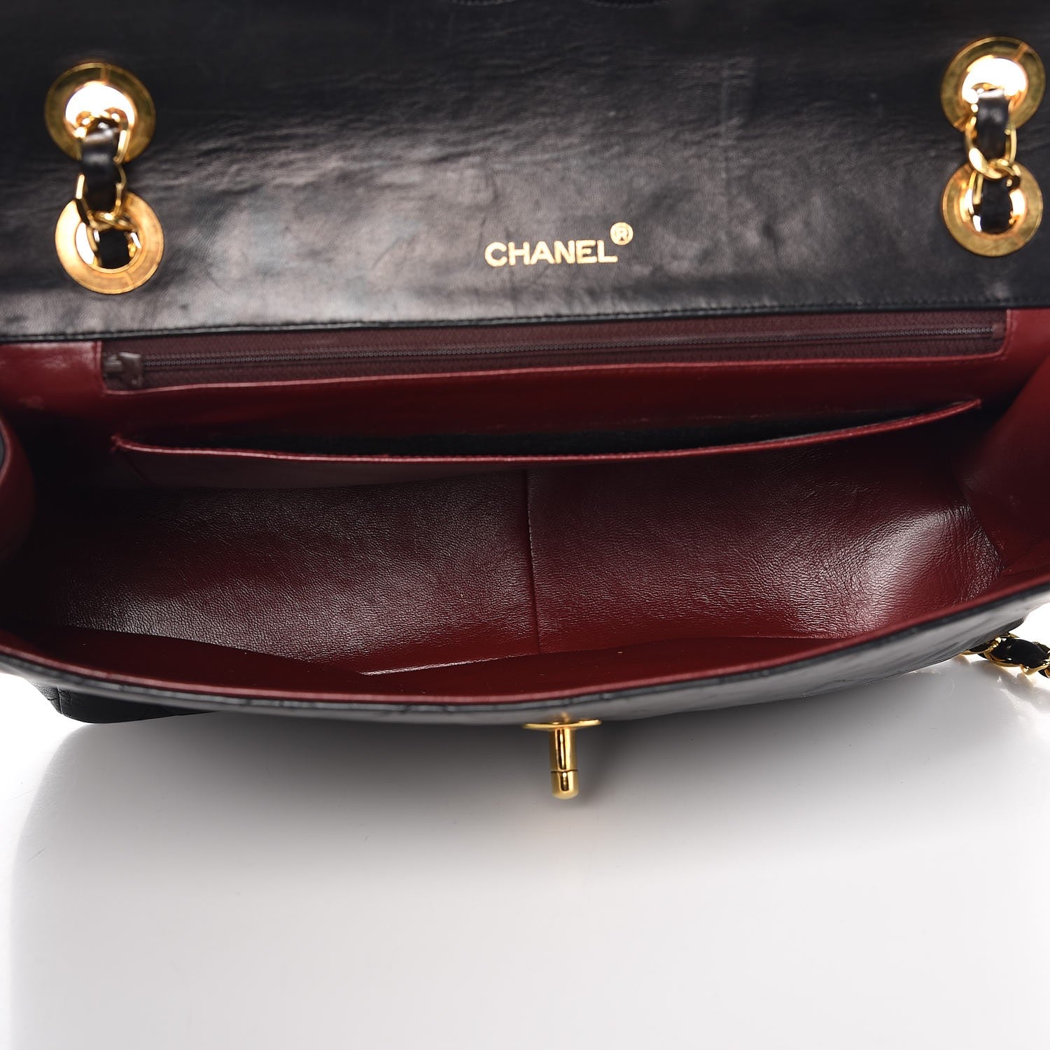 Chanel Lambskin Quilted XL Jumbo Single Flap Black 5 of 13