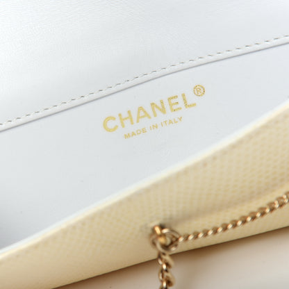 Chanel Lizard Pearl Evening Clutch Beige 7 of 8