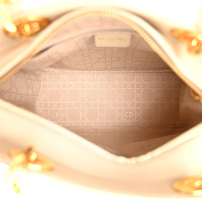 Christian Dior Lambskin Cannage Medium Lady Dior Beige 5 of 13