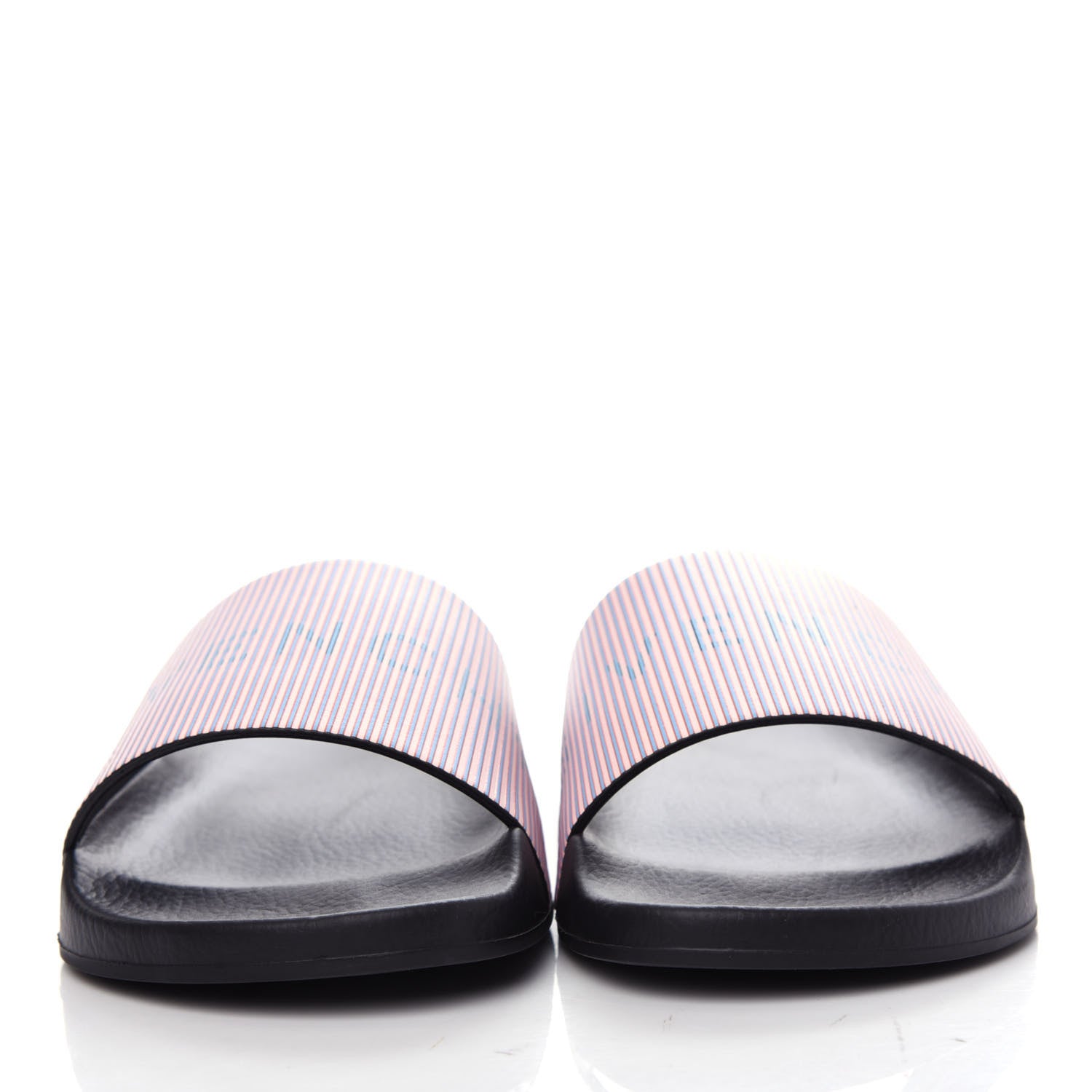Givenchy Metallic Calfskin Logo Womens Pool Slide Sandals 37 Light Pink 2 of 12