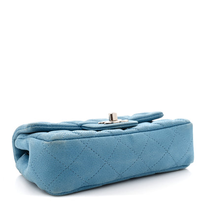 Chanel Iridescent Caviar Quilted Extra Mini Flap Light Blue 4 of 13