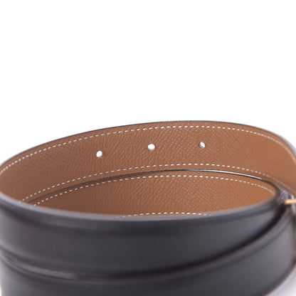 Hermes Swift Epsom 24mm Mini Constance Belt 70 Black Gold 4 of 6