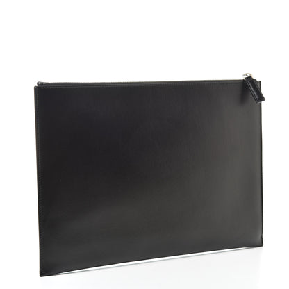 Saint Laurent Calfskin Zipped Clutch Black 3 of 8