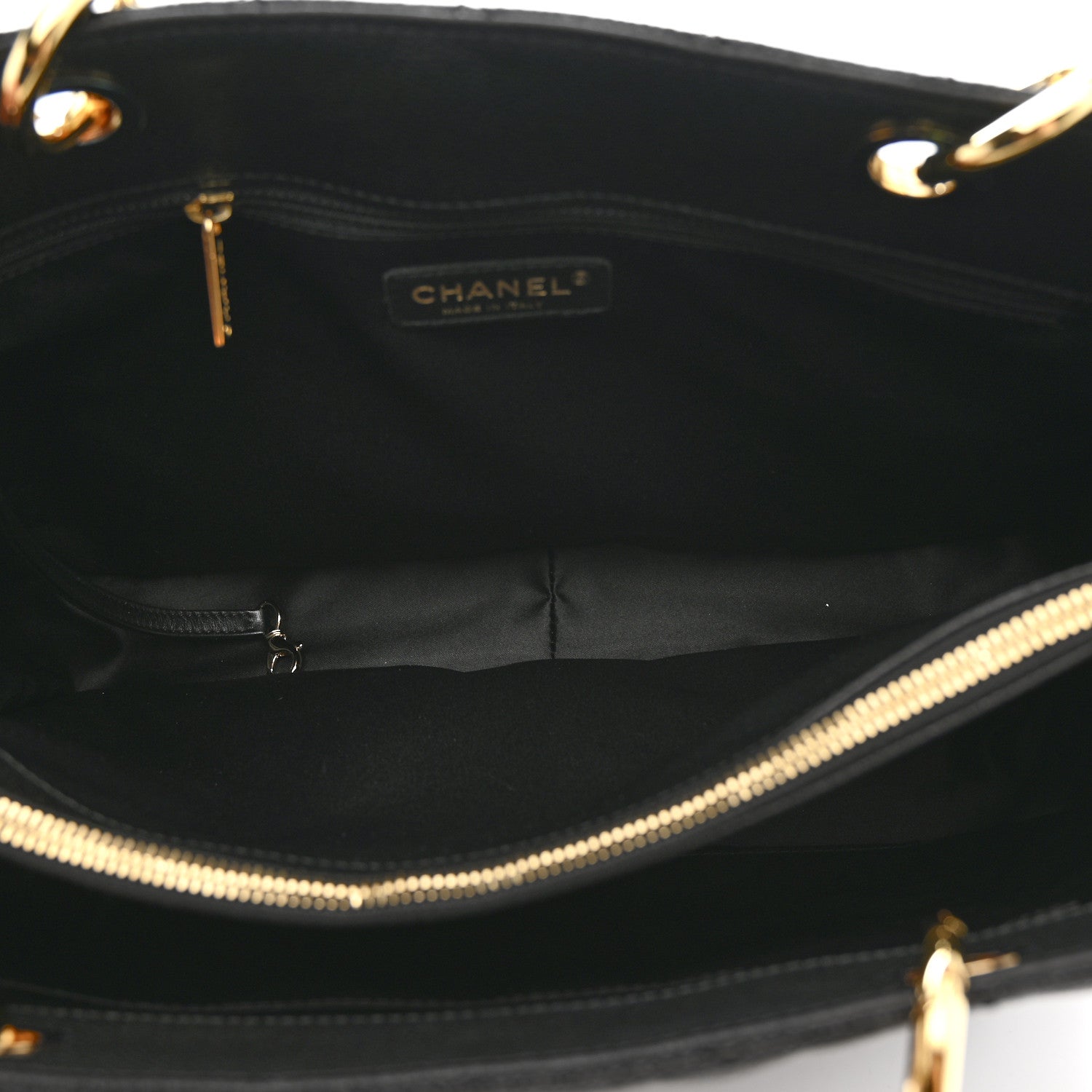 Chanel Caviar Quilted Grand Shopping Tote GST Black 5 of 12
