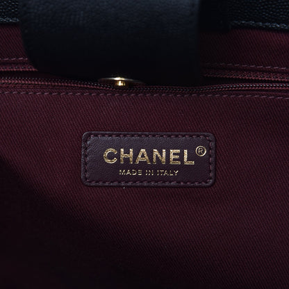 Chanel Caviar Quilted Large Coco Handle Shopping Tote Black 7 of 8