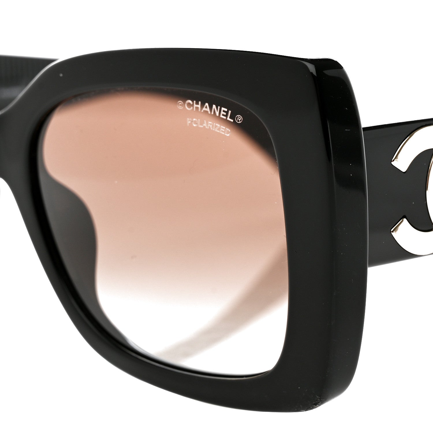Chanel Square Polarized CC Sunglasses 5494-A Black 7 of 8