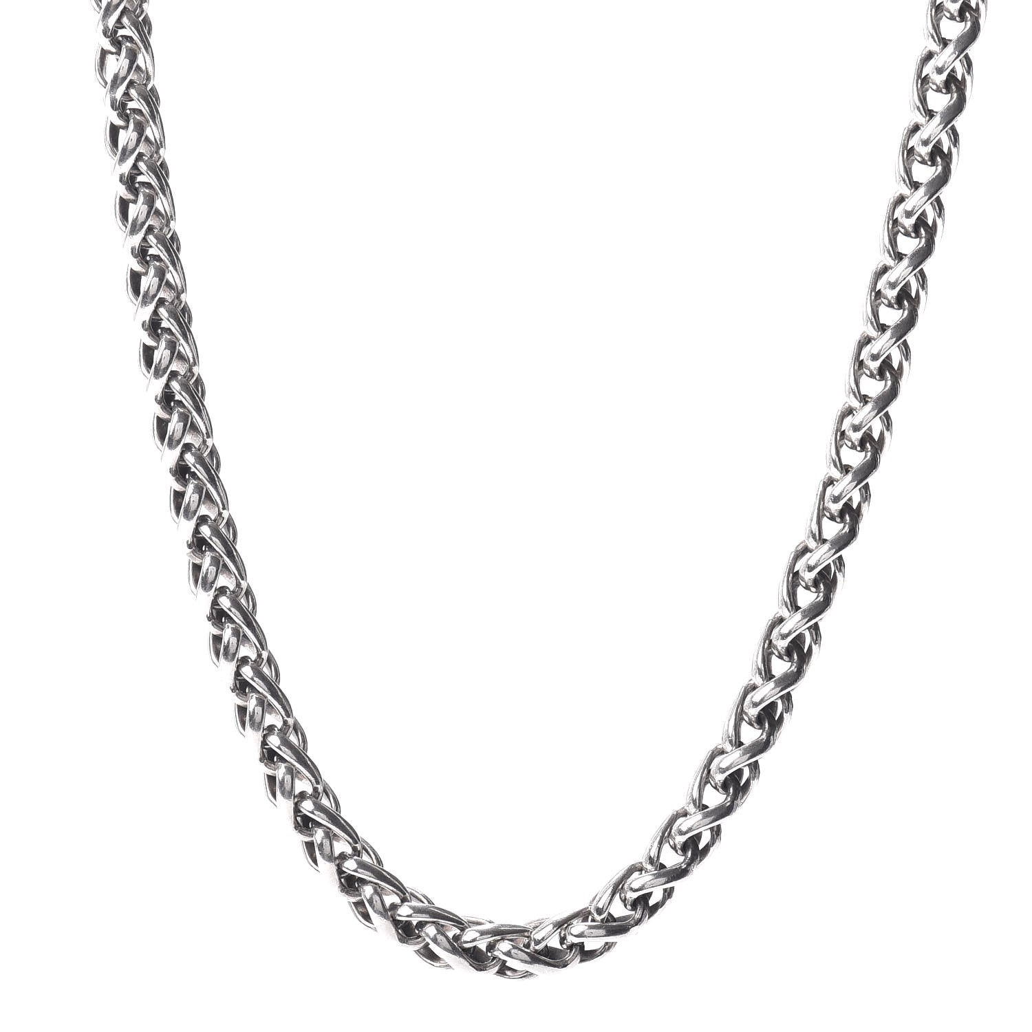 David Yurman Sterling Silver 14K Yellow Gold 6mm Wheat Chain Necklace 1 of 4
