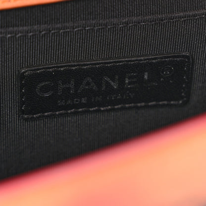 Chanel Printed Lambskin Quilted Medium Flower Power Boy Flap 6 of 11