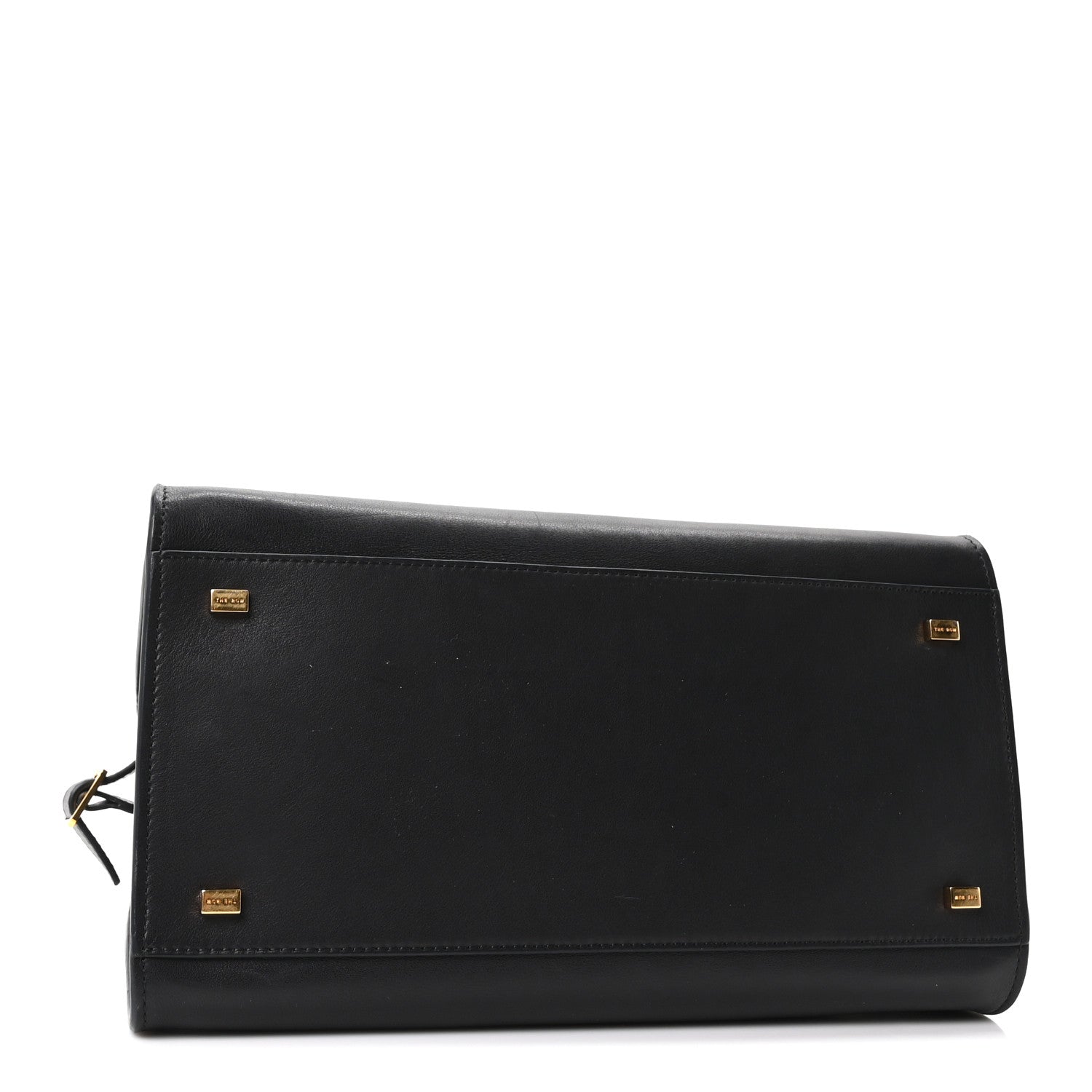 The Row Polished Saddle Calfskin Soft Margaux 12 Black 4 of 9